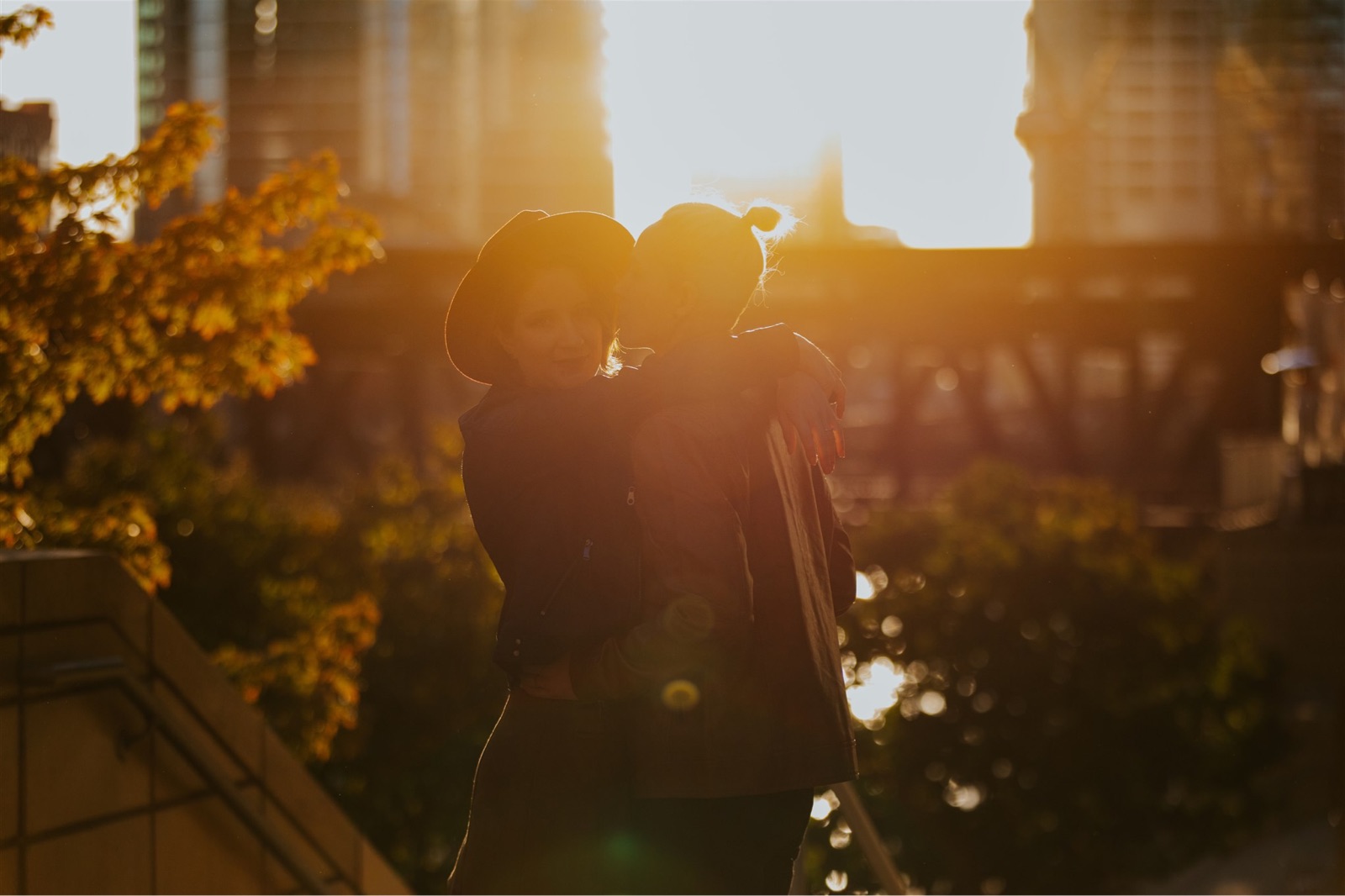 Couple during their anniversary session in Downtown Chicago, Illinois