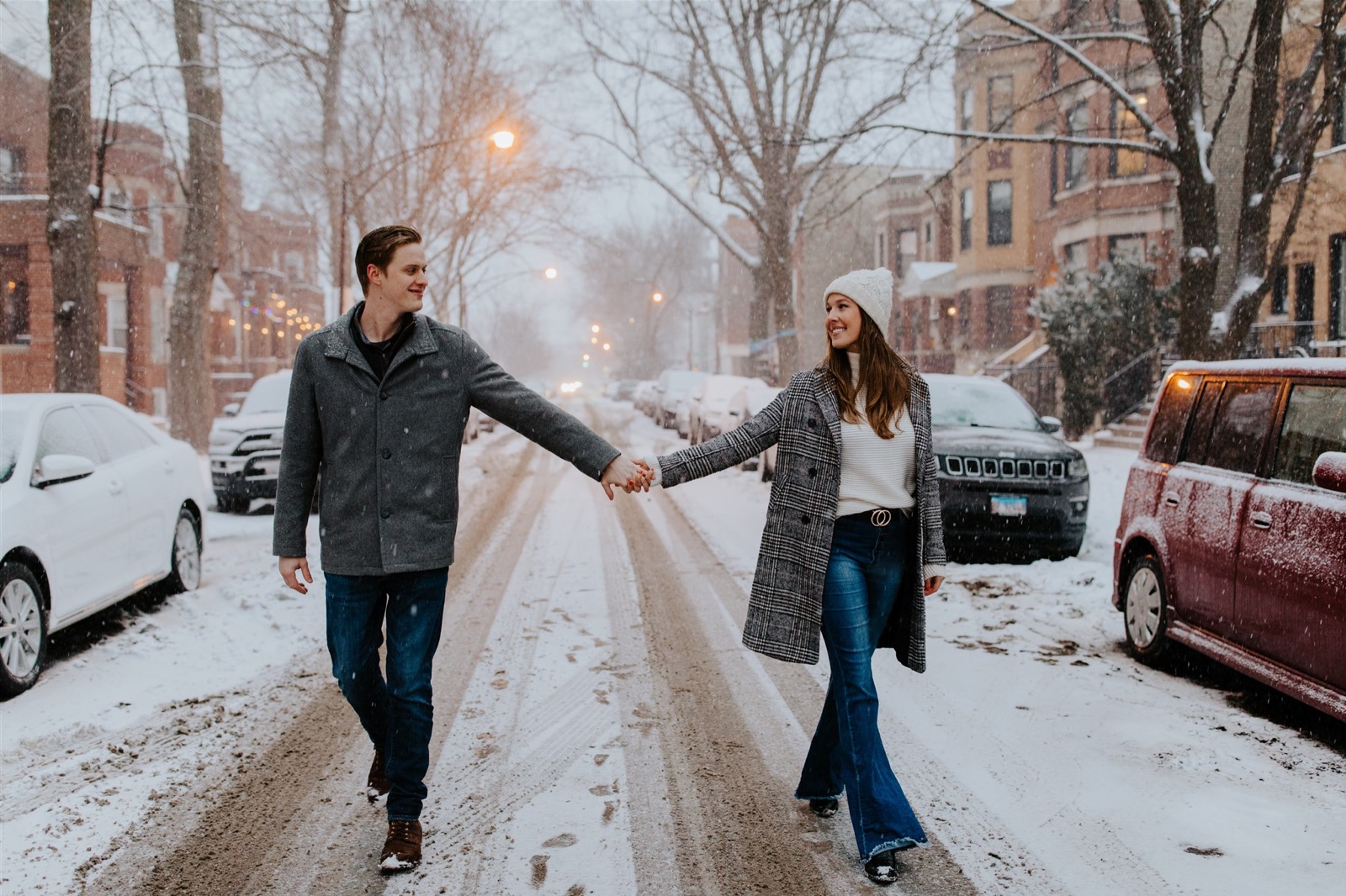 Snowy Chicago Engagement Photos, Snowy Chicago Engagement Session, Chicago Wedding Photographer, Chicago Engagement Photographer, Chicago Engagement Photos, Engagement Photographer in Chicago, Engagement Photos in Chicago, Engagement Photography in Chicago, Winter Chicago Engagement Photos, Snowy Engagement Session