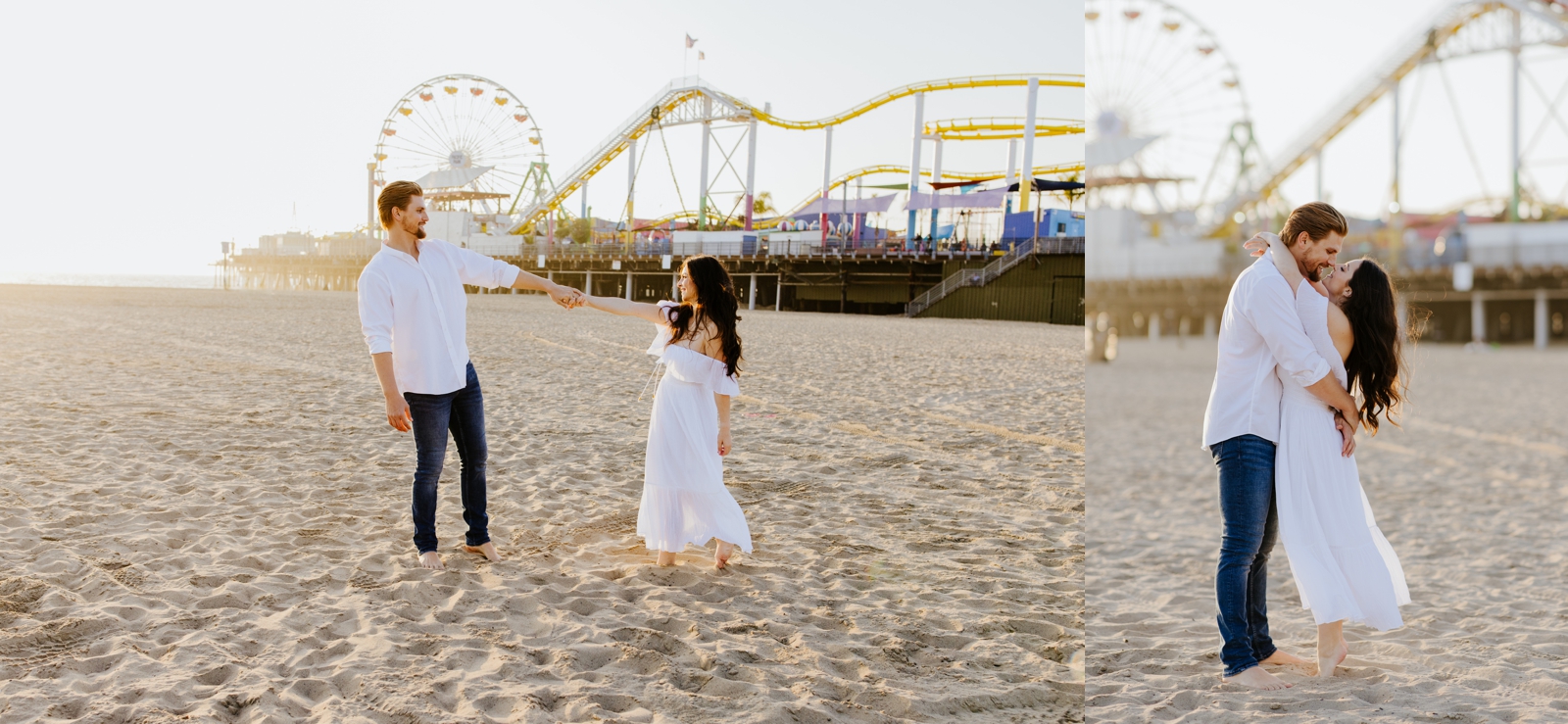 Pacific Park engagement session; LA wedding photographer