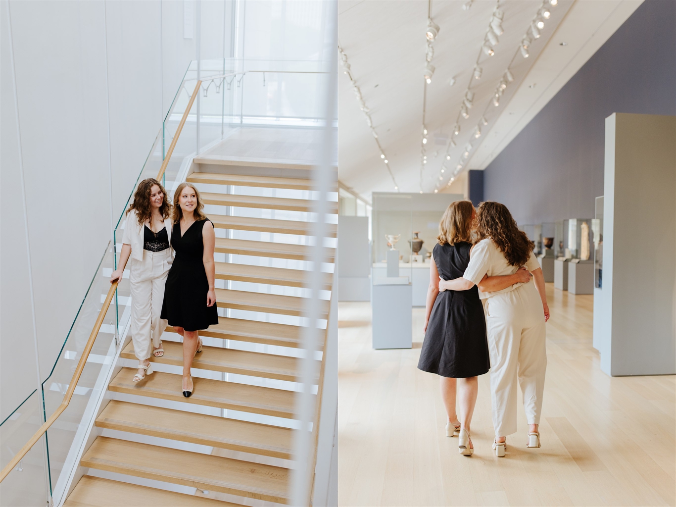editorial engagement photos at museum