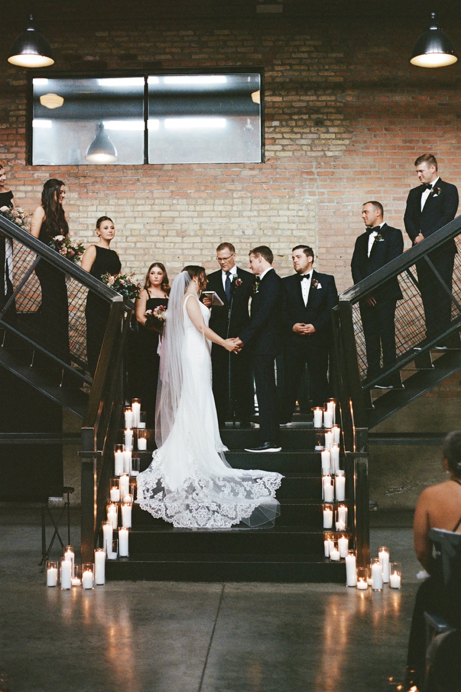 imperial staircase wedding portraits; wedding film photography