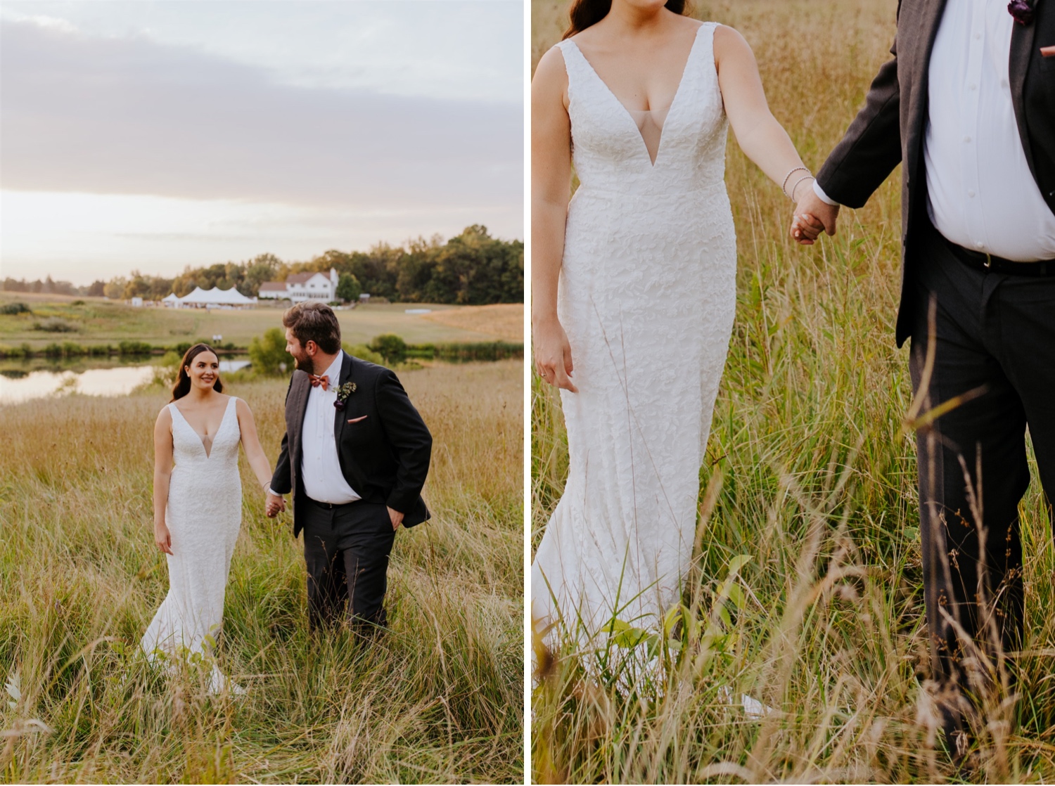 family farm wedding; Michigan destination wedding