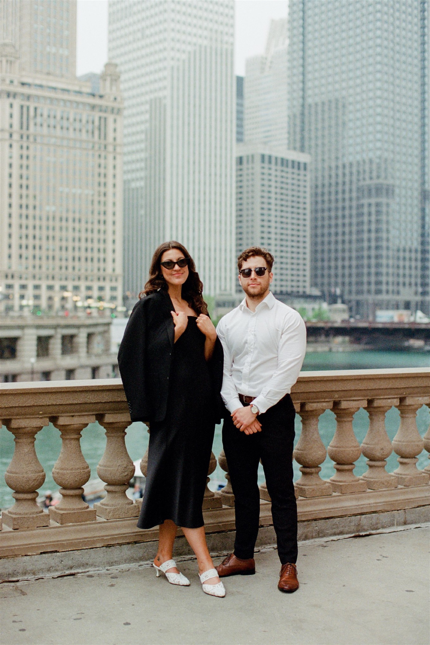 downtown editorial engagement photos