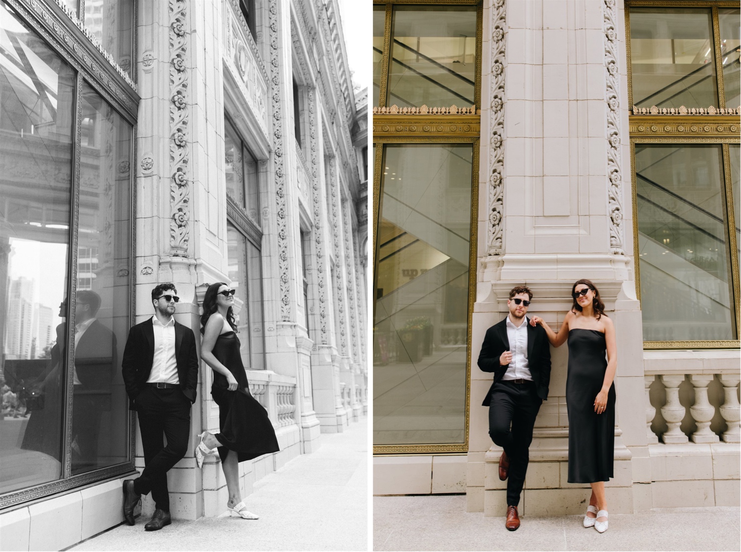 downtown editorial engagement photos