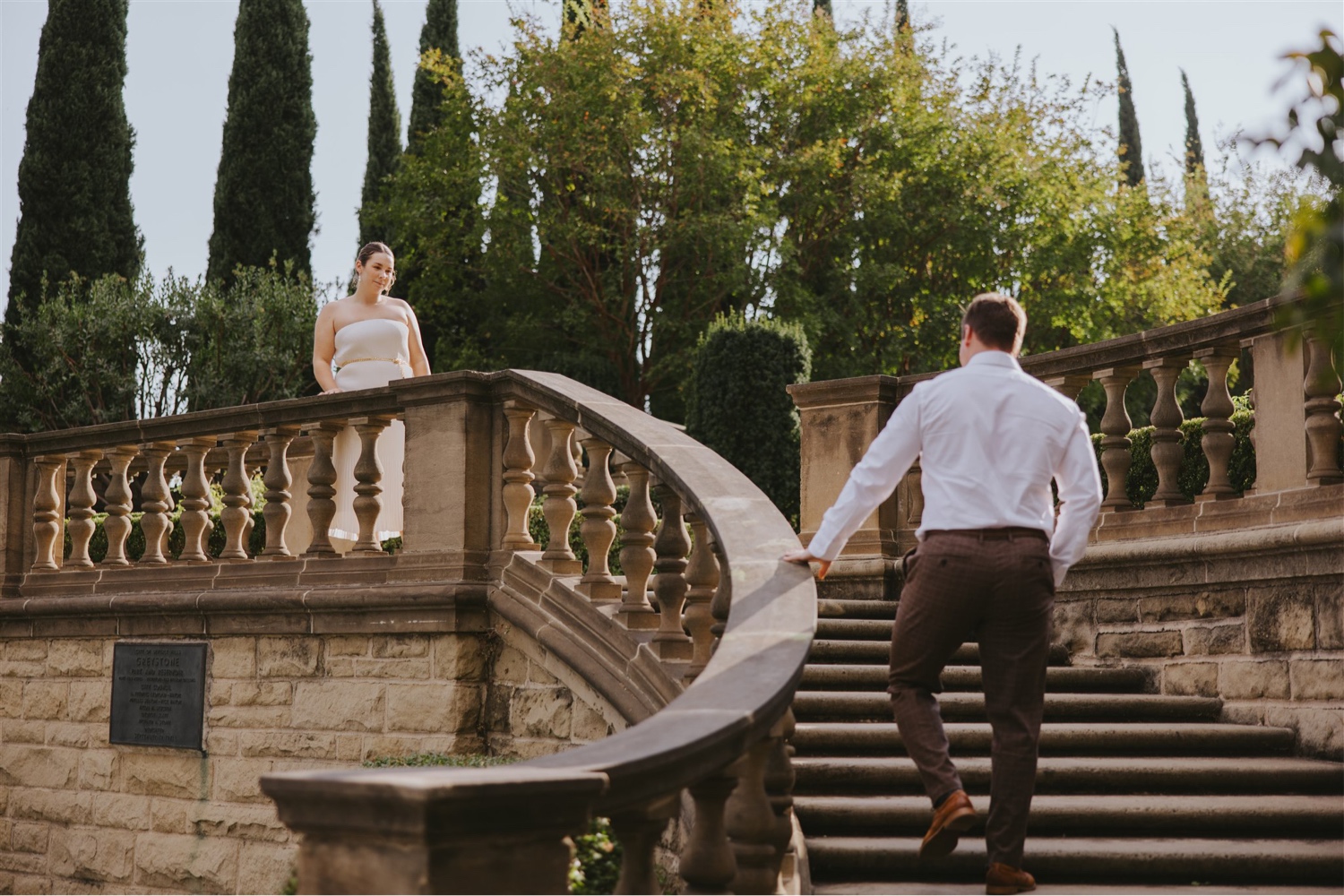 Greystone Beverly Hills mansion engagement session