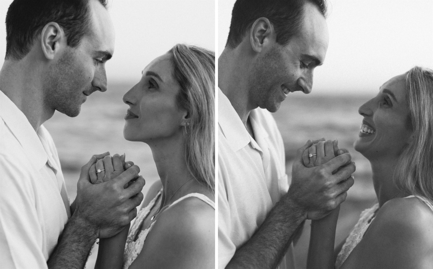 socal sunset beach engagement session photographed by Hanna Walkowaik