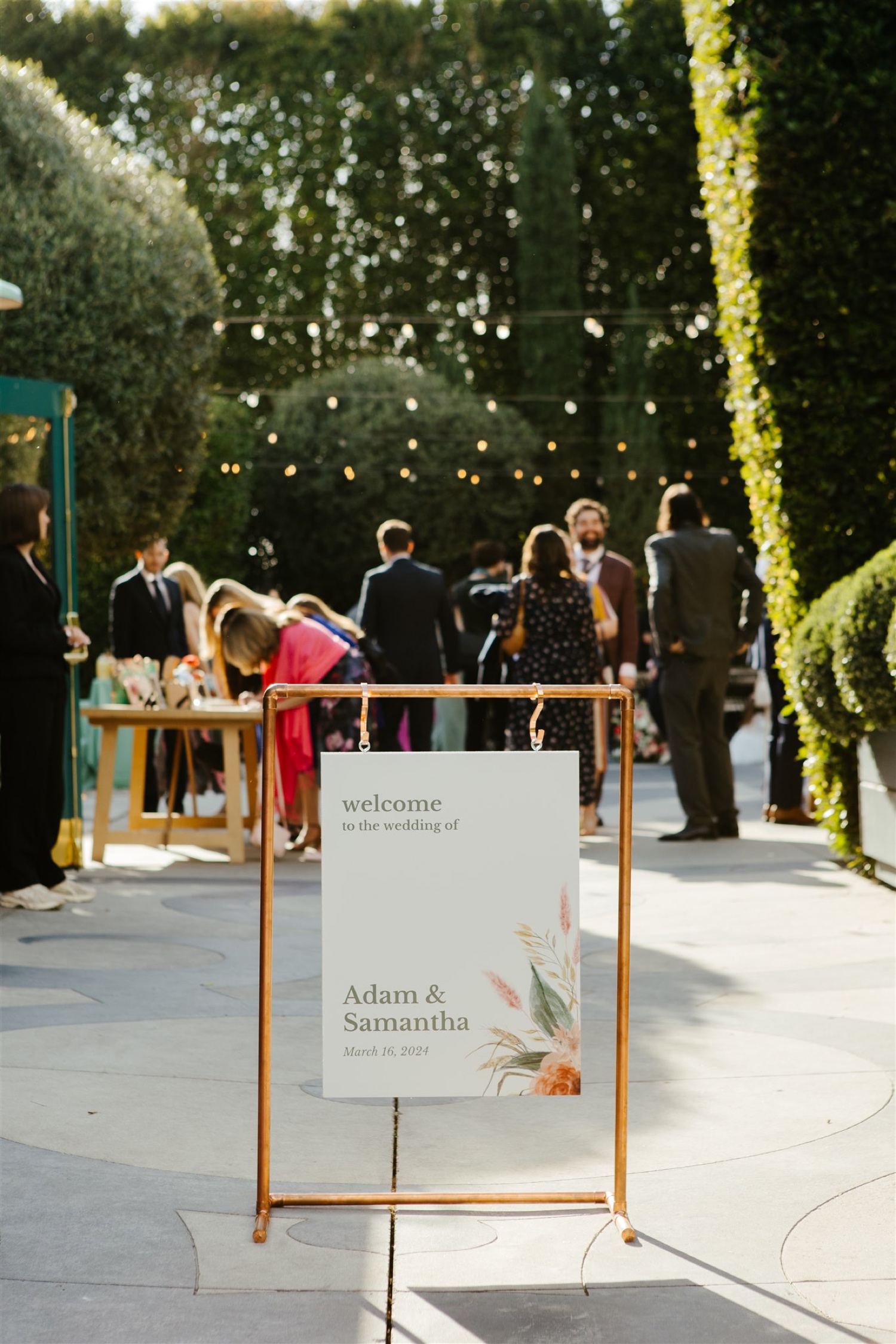 outdoor wedding at The Fig House LA