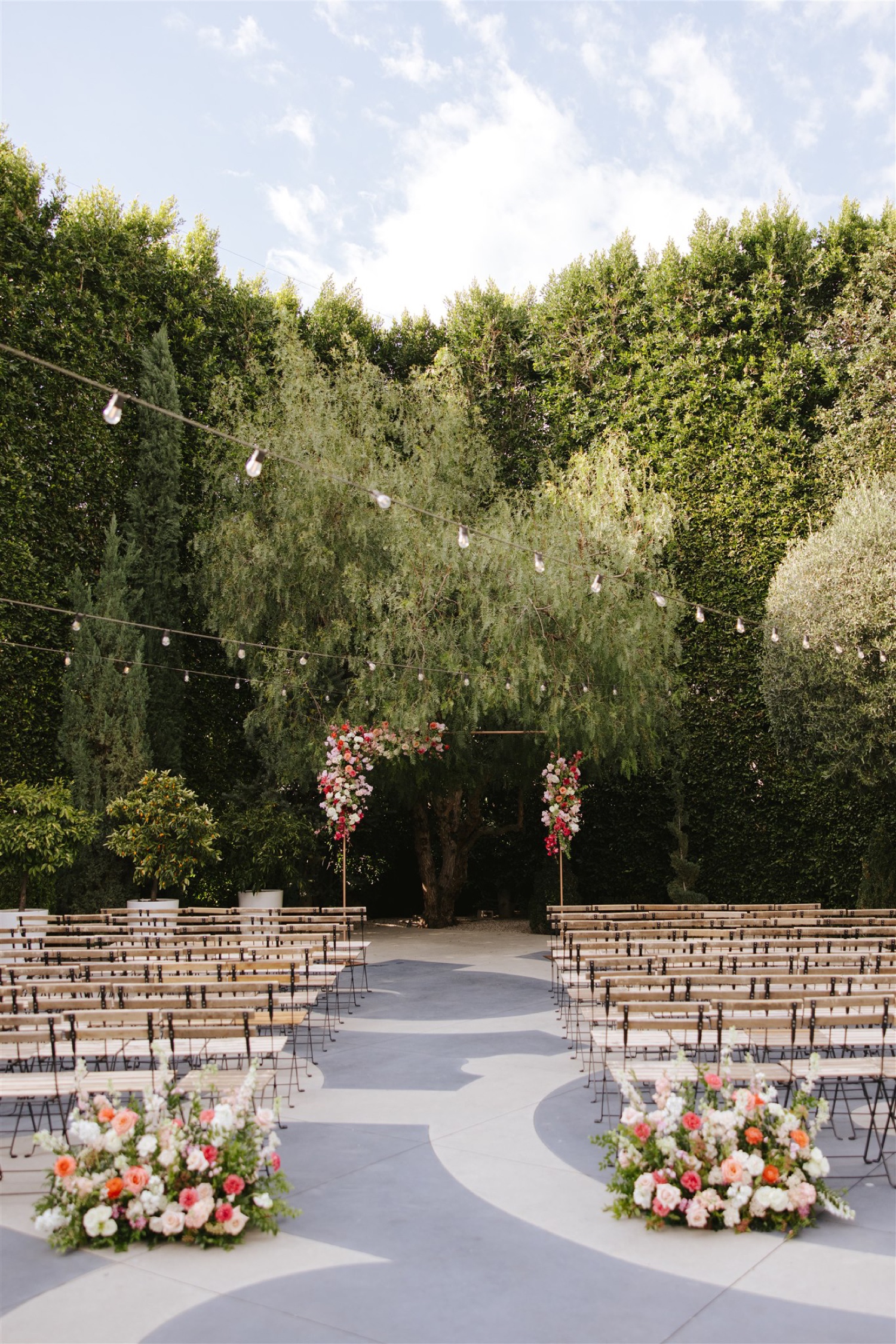 outdoor wedding at The Fig House LA