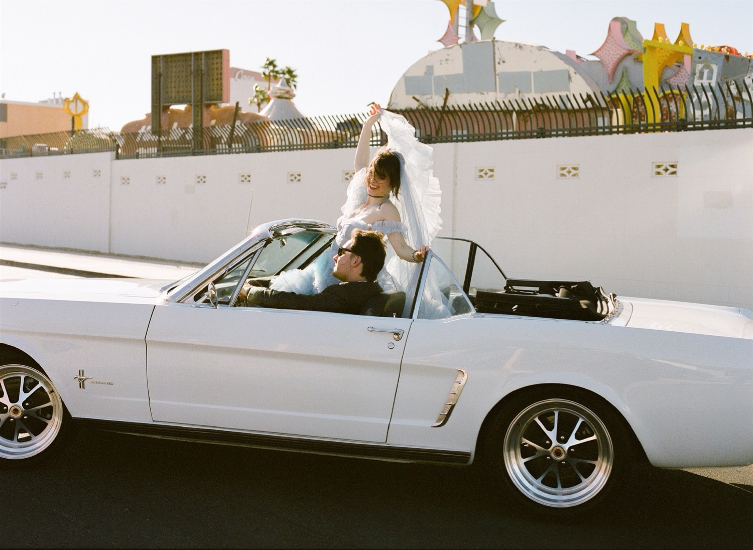 film photography Las Vegas elopement aesthetic