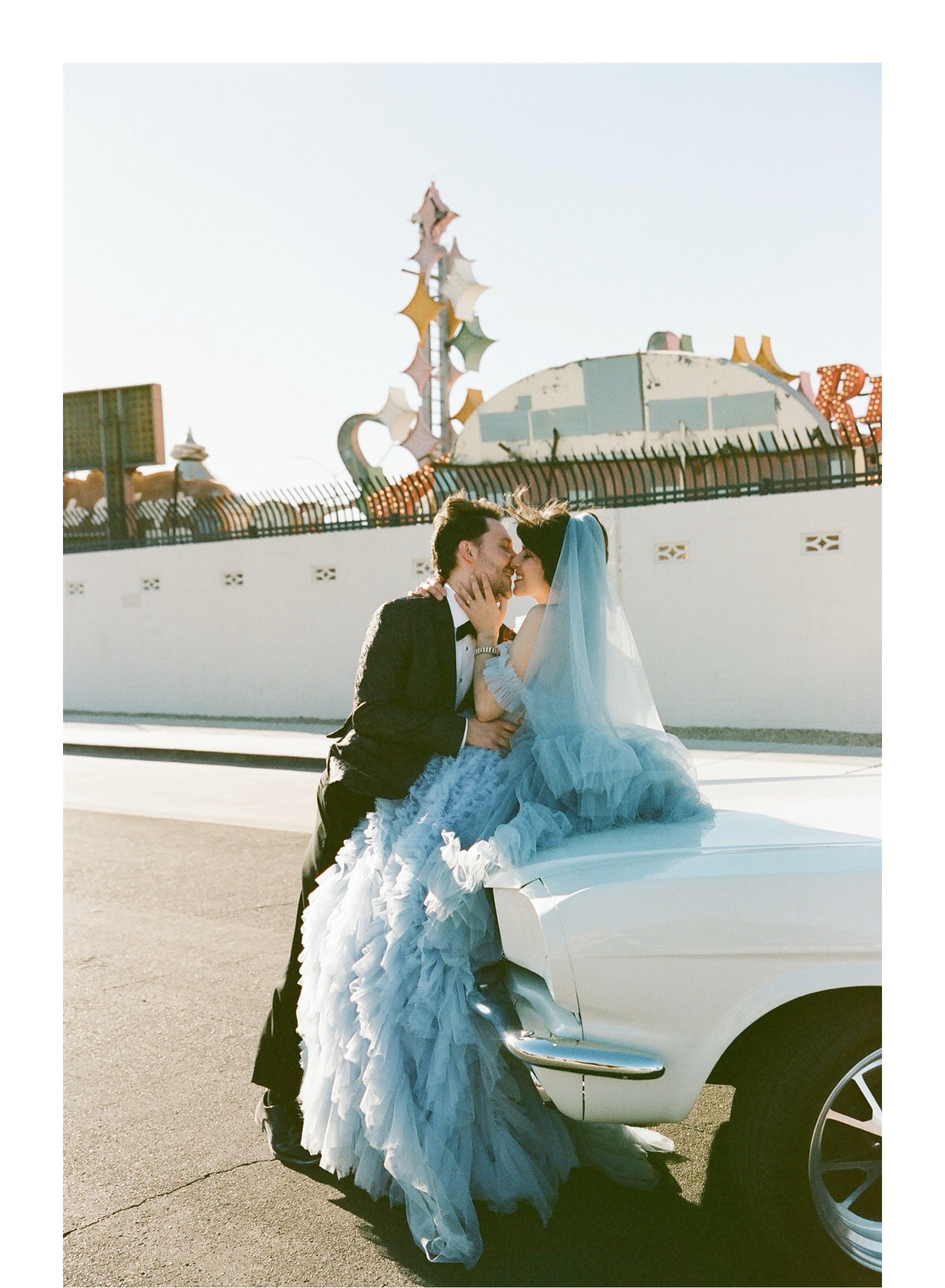 unique bridal veil detail Las Vegas elopement