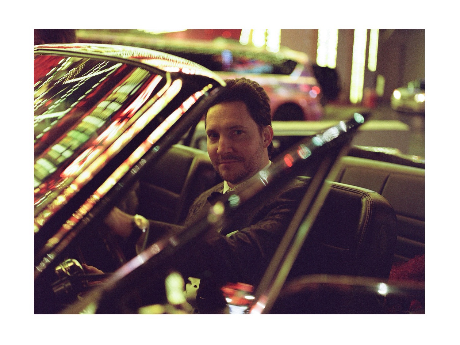 classic car elopement photos