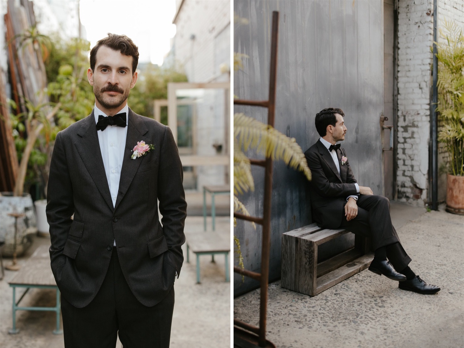 unique, creative editorial photography for wedding portraits; couples portraits in Los Angeles