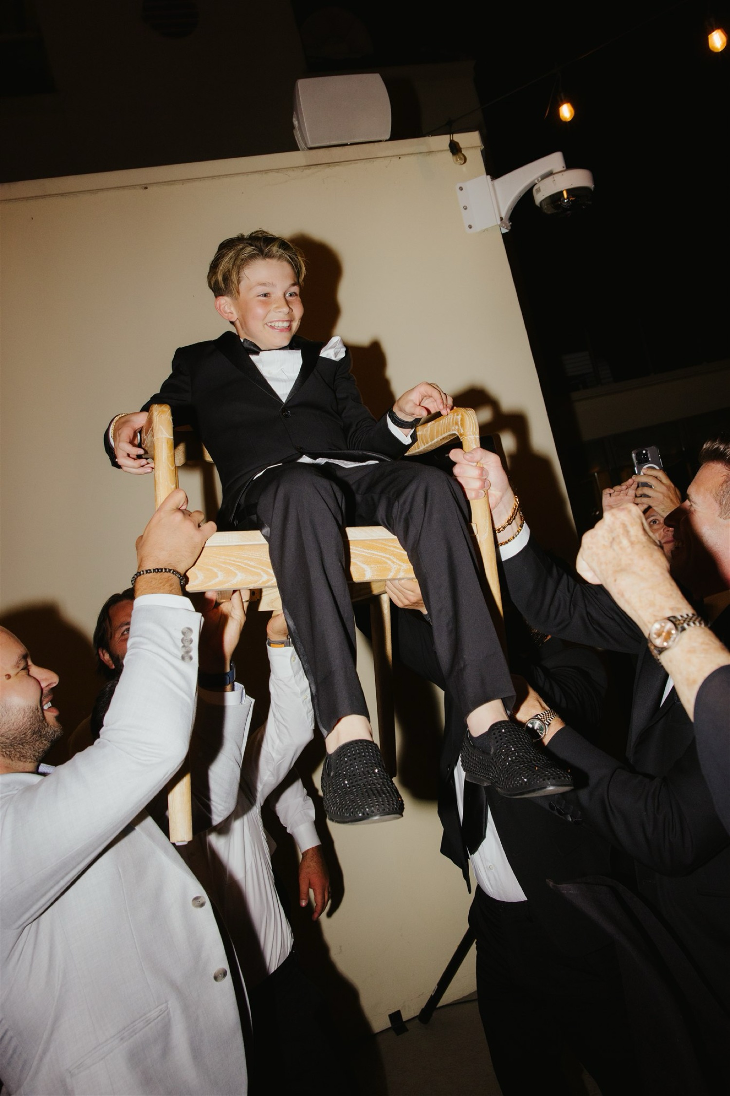Jewish wedding traditions; kids doing the Hora / Horah dance to Hava Nagila