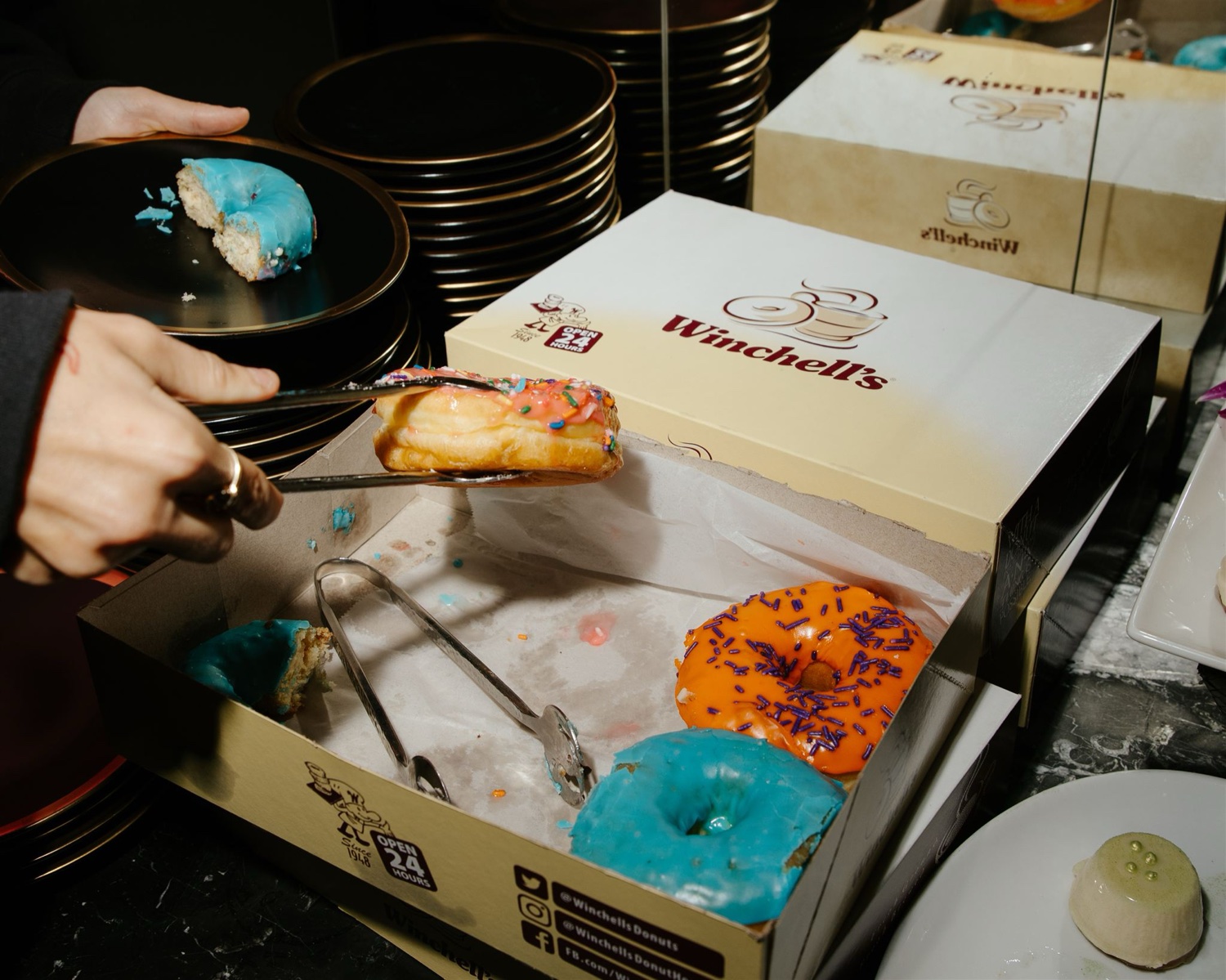 wedding reception gourmet donuts from Winchell's