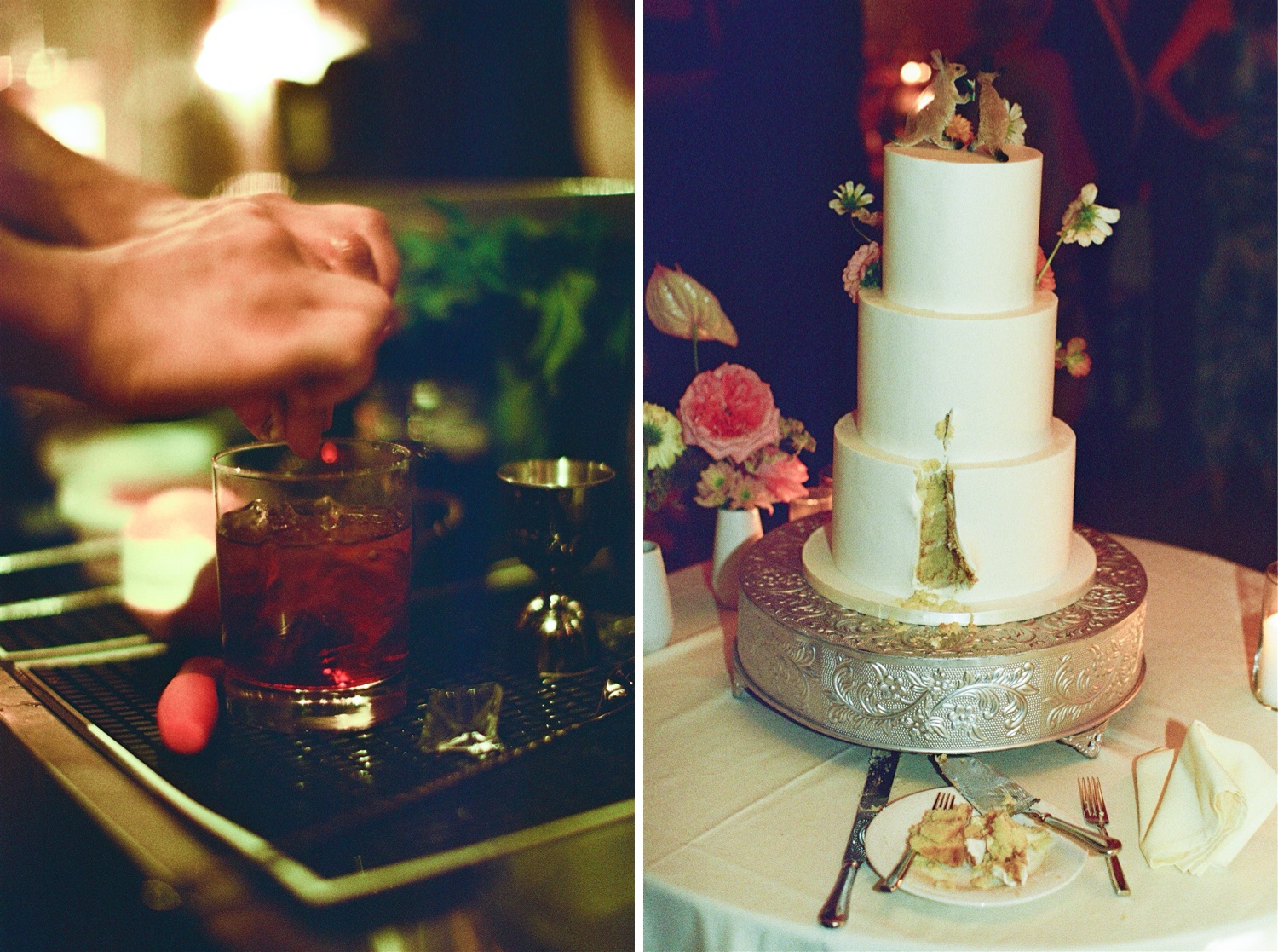 film and flash photography for wedding